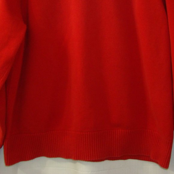 Tommy Hilfiger Men's Red Crewneck Raglan Sweater Embroidered Flag Logo XXL 2008 - Picture 4 of 9